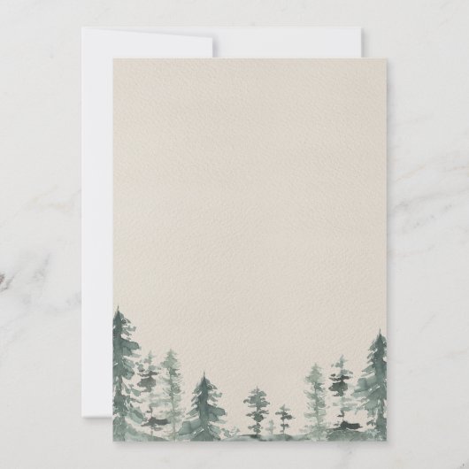 Invitation Baby shower longue distance d'aventure (Dos)