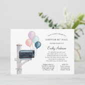 Invitation Baby shower longue distance par courrier (Debout devant)