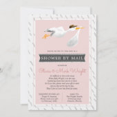 Invitation Baby shower longue distance par courrier (Devant)