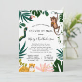 Invitation Baby shower longue distance par courrier (Debout devant)
