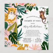 Invitation Baby shower longue distance par courrier (Devant / Derrière)