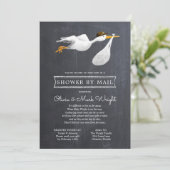 Invitation Baby shower longue distance par courrier (Debout devant)