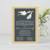 Invitation Baby shower longue distance par courrier (Debout devant)
