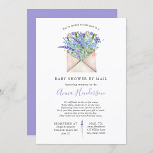 Invitation Baby shower longue distance par courrier