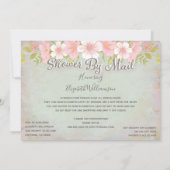 Invitation Baby shower Longue Distance Par Courrier (Dos)