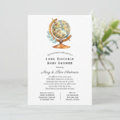 Invitation Baby shower longue distance par courrier (Debout devant)