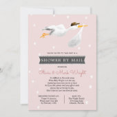Invitation Baby shower longue distance par courrier (Devant)