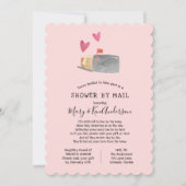 Invitation Baby shower longue distance par courrier (Devant)