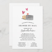 Invitation Baby shower longue distance par courrier (Devant / Derrière)