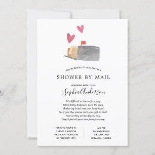 Invitation Baby shower longue distance par courrier