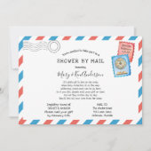 Invitation Baby shower longue distance par courrier (Devant)
