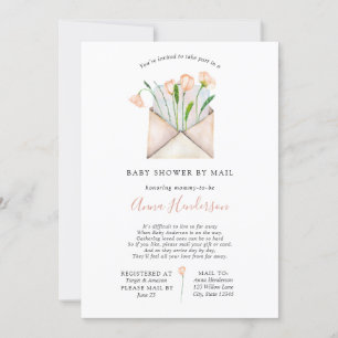 Invitation Baby shower longue distance par courrier