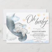 Invitation Baby shower longue distance par courrier douche à (Devant)