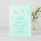 Invitation Baby shower Longue Distance Par Mail Boy Neutral (Debout devant)