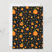 Invitation Baby shower lunaire Citrouille d'Halloween (Dos)