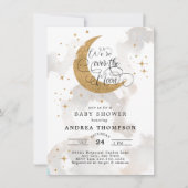 Invitation Baby shower Lune (Devant)