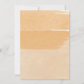 Invitation Baby shower | Lys d'aquarelle orange (Dos)