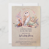 Invitation Baby shower Magical Girl Wizard (Devant)