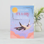 Invitation baby shower magique céleste (Debout devant)