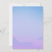 Invitation baby shower magique céleste (Dos)