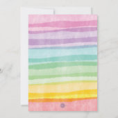 Invitation Baby shower magique de la fête Unicorn (Dos)