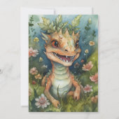 Invitation Baby shower magique Dragon (Dos)