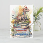 Invitation Baby shower magique Dragon (Debout devant)