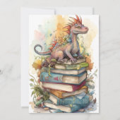 Invitation Baby shower magique Dragon (Dos)