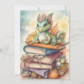 Invitation Baby shower magique Dragon (Dos)