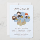 Invitation Baby shower magique Harry Potter et Hogwarts (Devant)