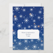 Invitation Baby shower magique Twin de l'hiver (Dos)