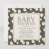 Invitation Baby shower Magnolia Blossoms (Devant)
