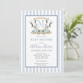 Invitation Baby shower Mallard Duck (Debout devant)