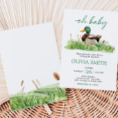 Invitation Baby shower Mallard Duck