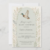Invitation Baby shower Mallard Duck (Devant)