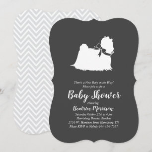 Invitation Baby shower maltais Neutre hommes-femmes