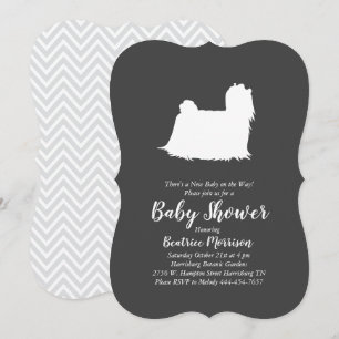 Invitation Baby shower maltais Neutre hommes-femmes