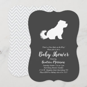Invitation Baby shower maltais Neutre hommes-femmes