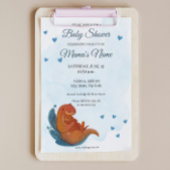 Invitation Baby shower Mama & Me Otter