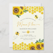 Invitation Baby Shower Mama To Bee (Devant)