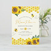 Invitation Baby Shower Mama To Bee (Debout devant)