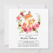 Invitation Baby shower Maman & Baby Fox (Devant)