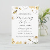 Invitation Baby Shower Maman Bee (Debout devant)