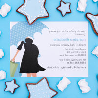 Baby shower maman enceinte {blue}