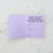 Invitation baby shower (maman griffée) (Intérieur)