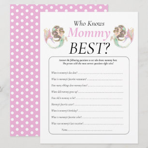 Invitation Baby Shower Maman Sirène Marron Bébé Sous L'Océan