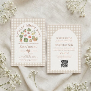 Invitation Baby-Shower Marché de Producteurs Locaux