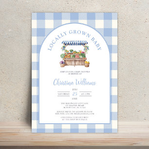 Invitation Baby Shower Marché de Producteurs Locaux