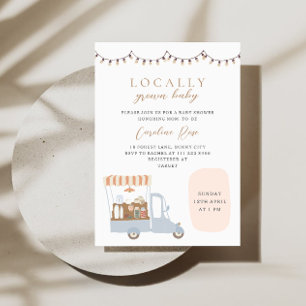 Invitation Baby-Shower Marché de Producteurs Locaux
