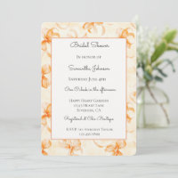 Baby Shower Mariage aux Rubans Orange